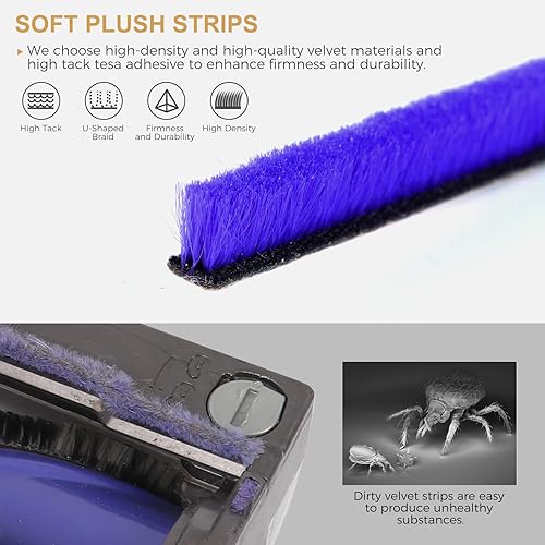 Miniatura 7 de Rueda de bola+tiras de peluche+rodillo de cabeza de repuesto para Dyson V6 V7 V8 V10 V11 DC62 Partes de cabeza de aspirador 35W 50W Direct Drive