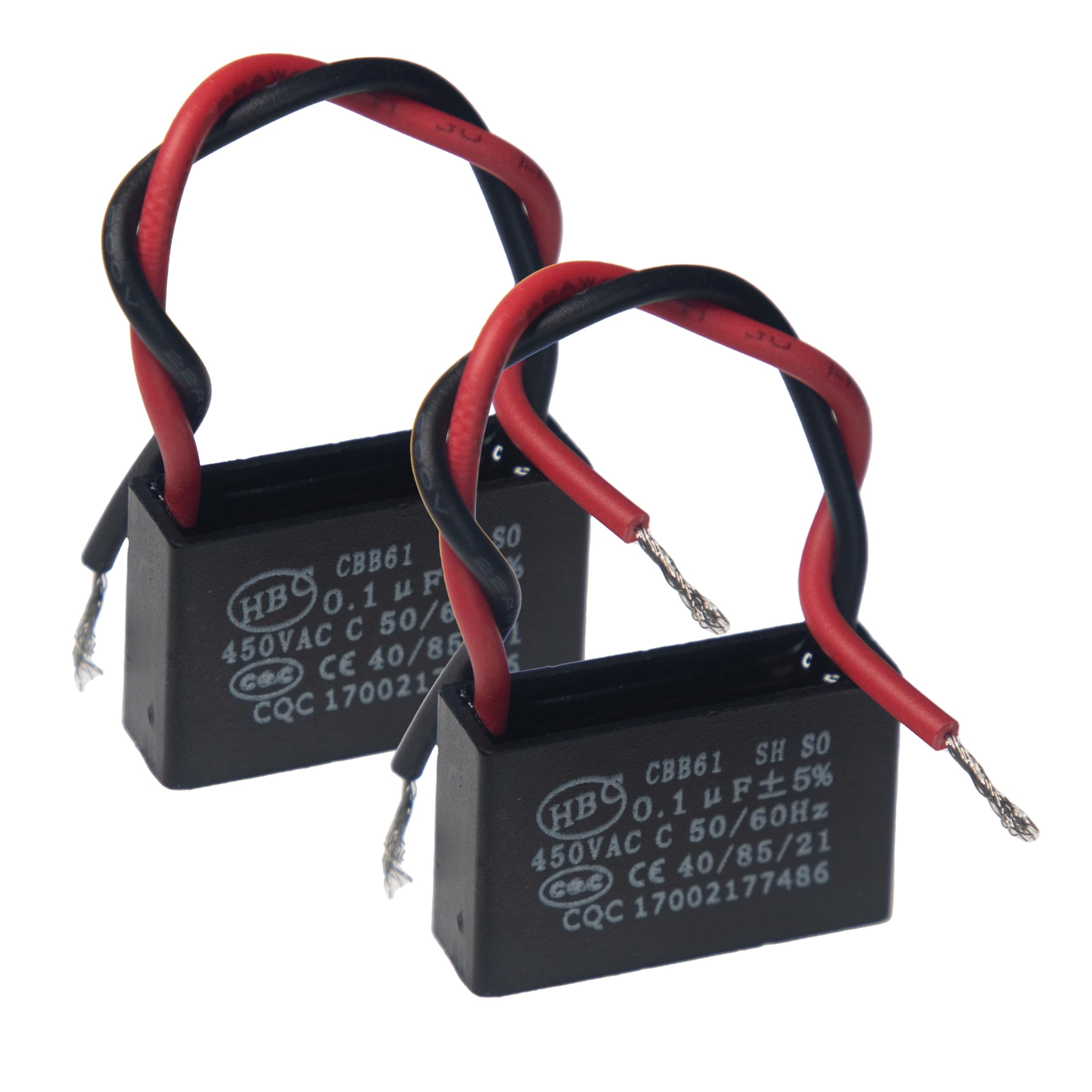 2x Condensatori CBB61 1.5uF 450V AC Per Motore - Avviamento E Funzionamento