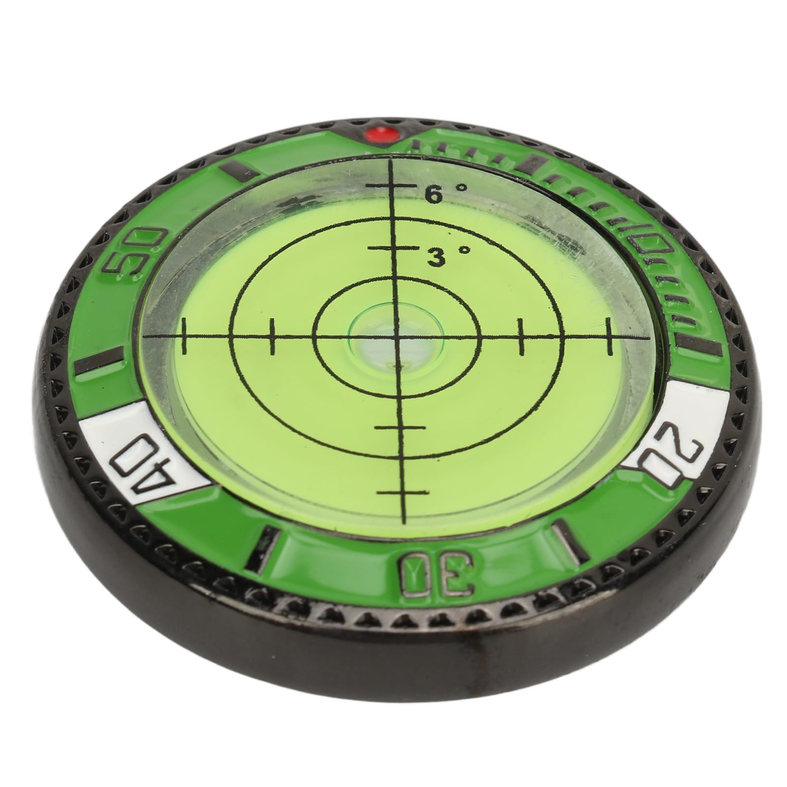 Golf Green Reader Dual Side Putting Aid Ball Marker con Nivel de Burbuja Accesorio Portátil Preciso para Burbuja Horizontal de Alta Precisión, Accesorios Putt Tool Hat Clip