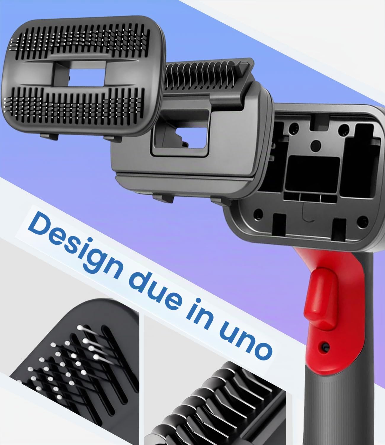 Spazzola per Cani,Peli Cane Gatto Compatibile per DysonV15 V11 V10 V8 V7,Spazzola Aspira Peli Animali Domestici con Adattatore Convertitore,1Tubo di prolunga, 2 Spazzolini,Pet Grooming Kit Ricambi