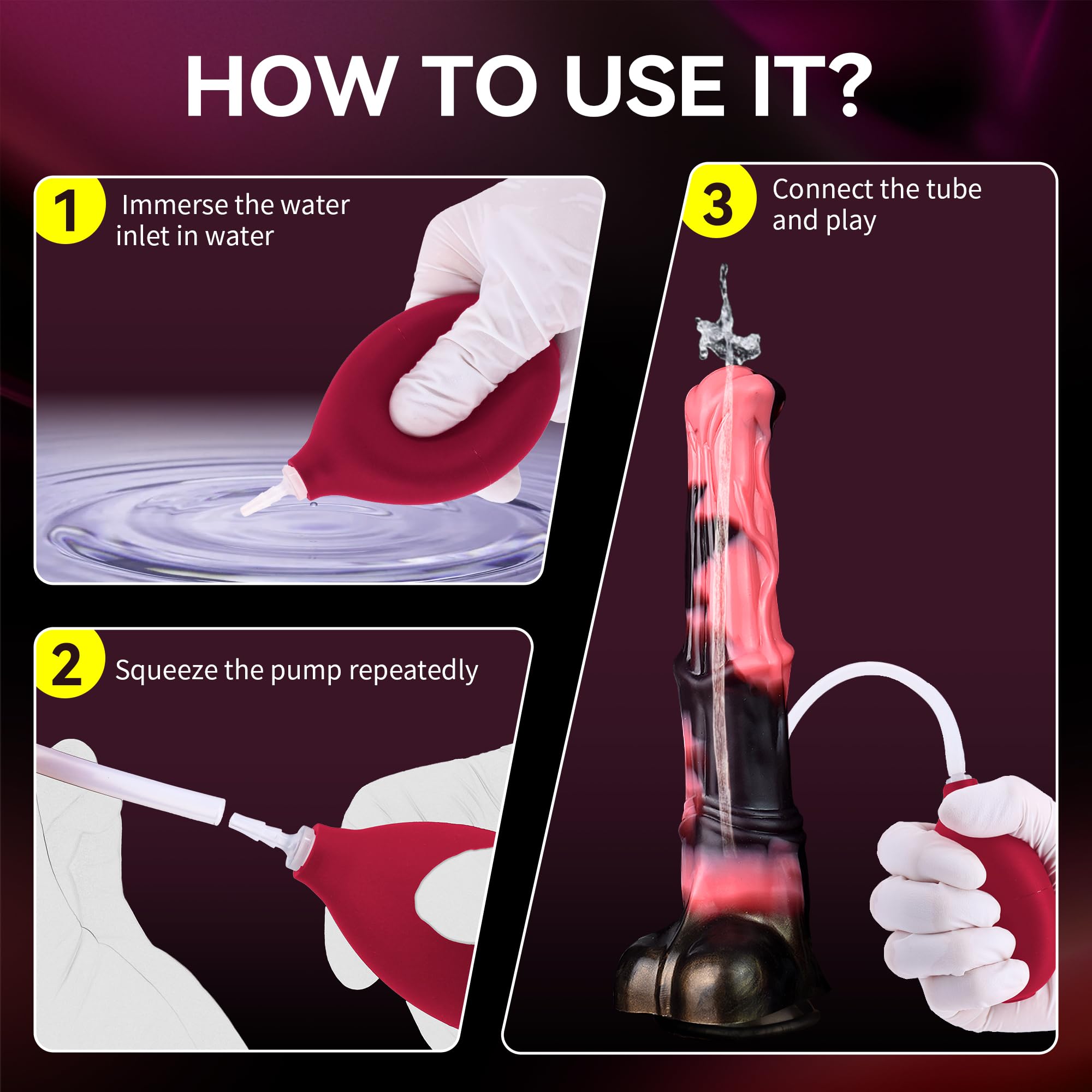 Realistic  Horse Dildo Sex Toys with Suction Cup, 12inch Long Fantasy Huge Thick Anal Dildo Big Silicone Adult Sex Toy for Men and Women G Spot Couples: Squirting