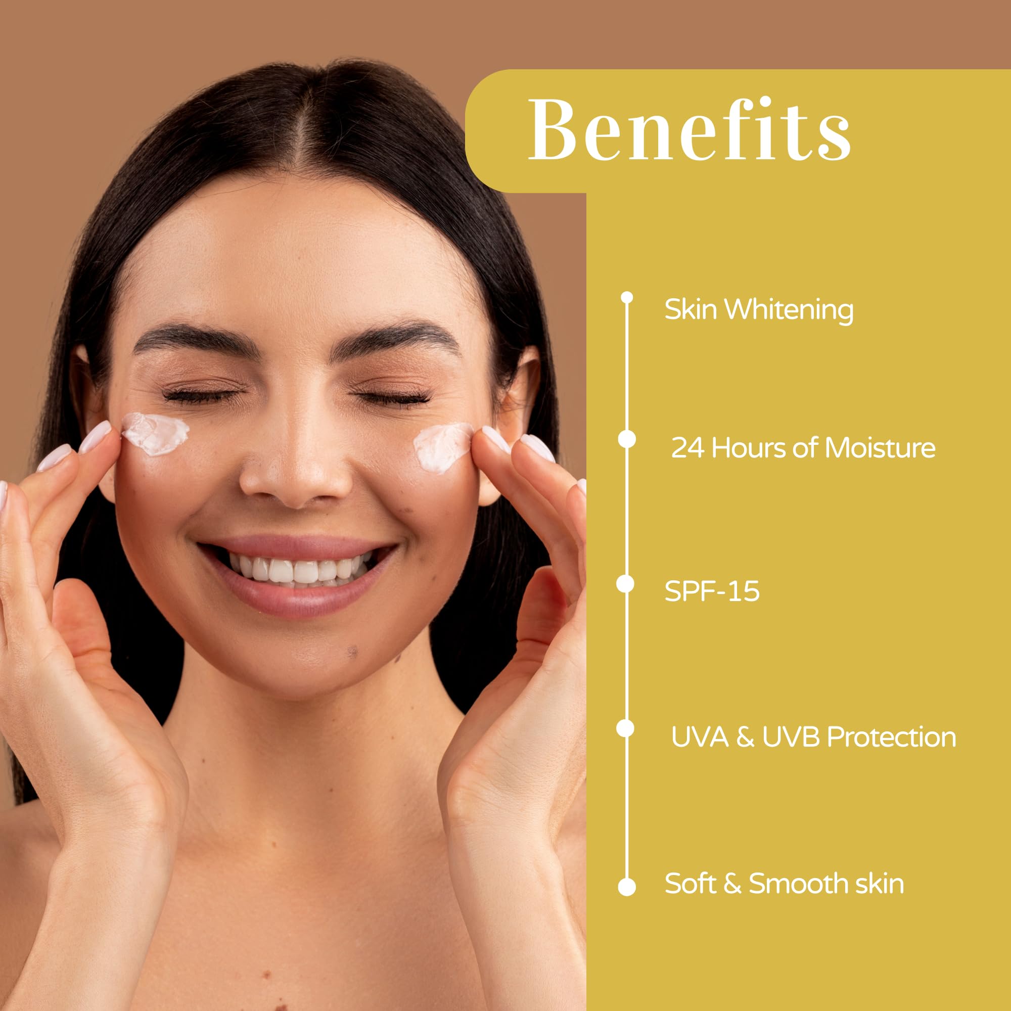 Trycone L Glutathione & Vitamin C Body Yogurt with SPF-15, Enriched with Sunflower Oil for 24-Hour Moisturization & Whitening Lightweight Body Lotion for Soft Glowing Skin 200 gm 1