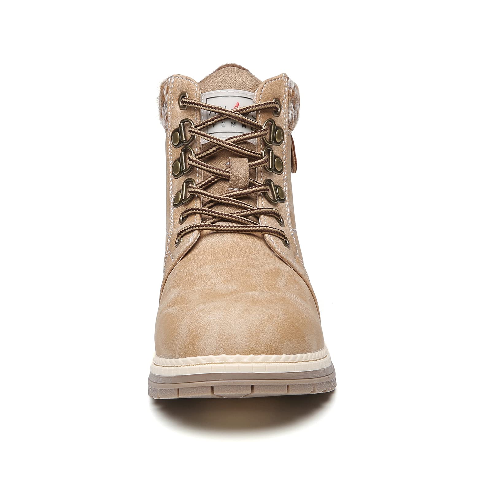 ANJOUFEMME Bottes d'hiver pour femme - Bottes de randonnée et de randonnée - Imperméables - Pour le camping, la randonnée