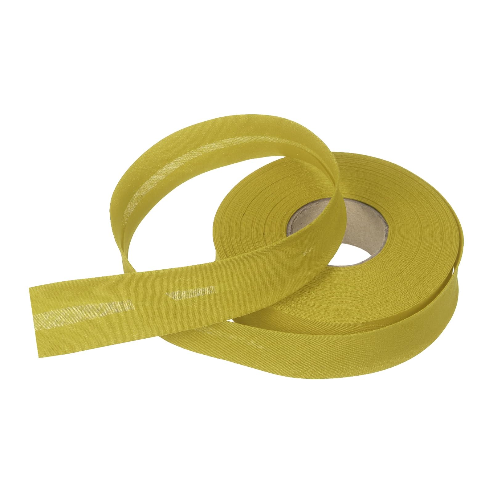sourcing map 1 Inch Single Fold Bias Tape Polyester Continuous Bulk Bias Tape for Sewing,Seaming Quilting Hemming Binding Crafts (Gold 15 Yards) โ image 1