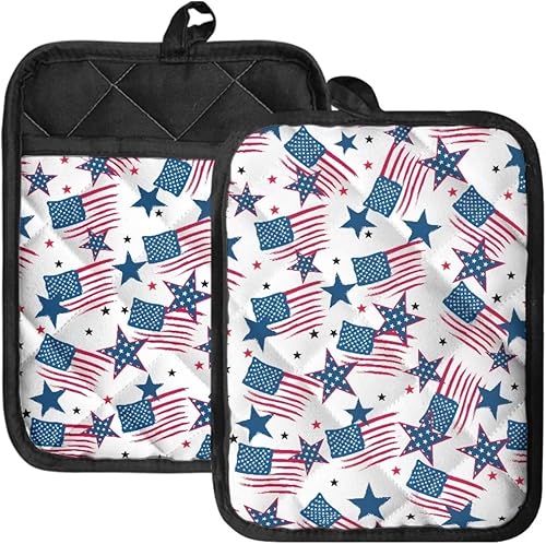 Aztec Horse - Juego de almohadillas calientes de 2 piezas, protectores de cocina estilo Southwestern, fundas aisladas antideslizantes para ollas