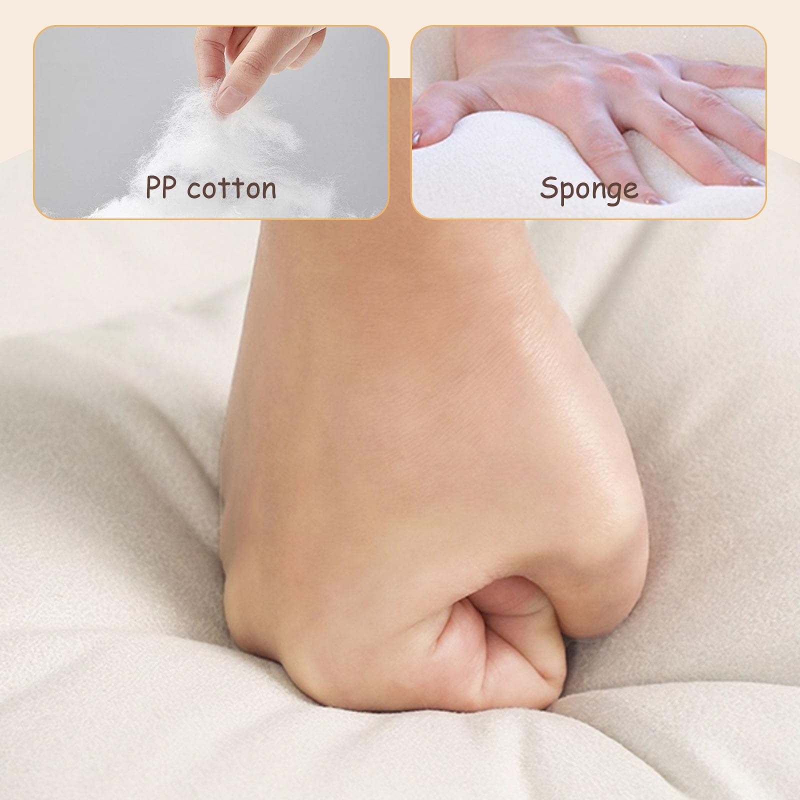 Poltrona Letto Pieghevole, Poltrona da Gioco da Pavimento, for Lettura, Gioco, Meditazione, Relax a Casa, Fodera Rimovibile e Facile da Lavare