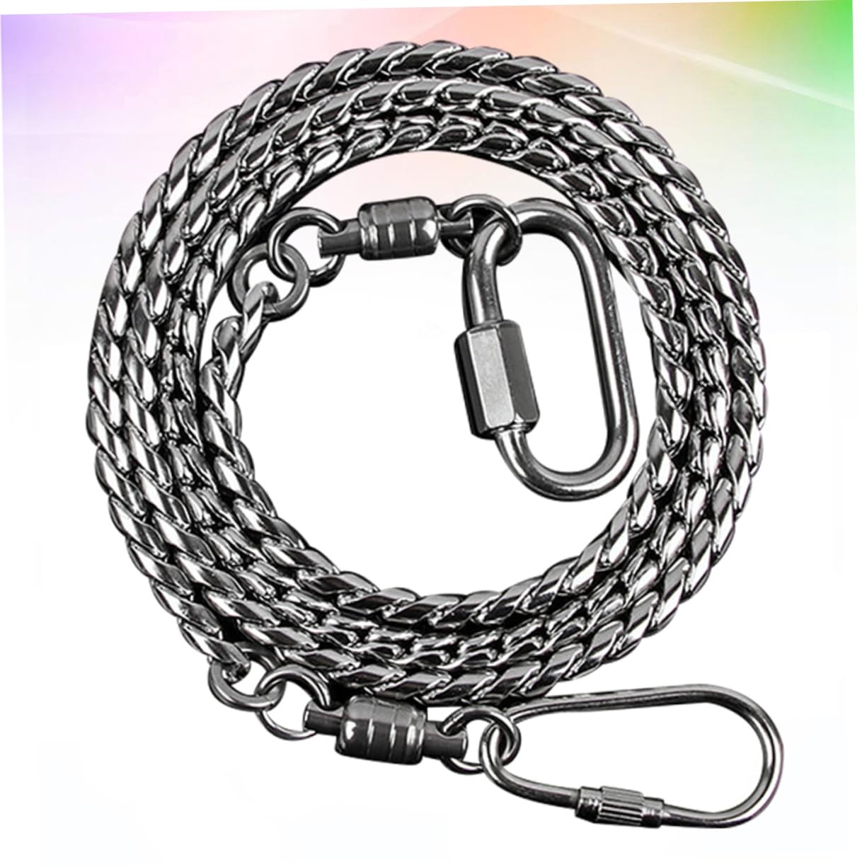 YARNOW 2 Piezas Tobillera de pie de pájaro Bobina Correa de pie de Loro corrente aço inoxidável Decorate decoración de pájaros Cadena de pie de Acero para pájaros Tobillera de pie de Loro