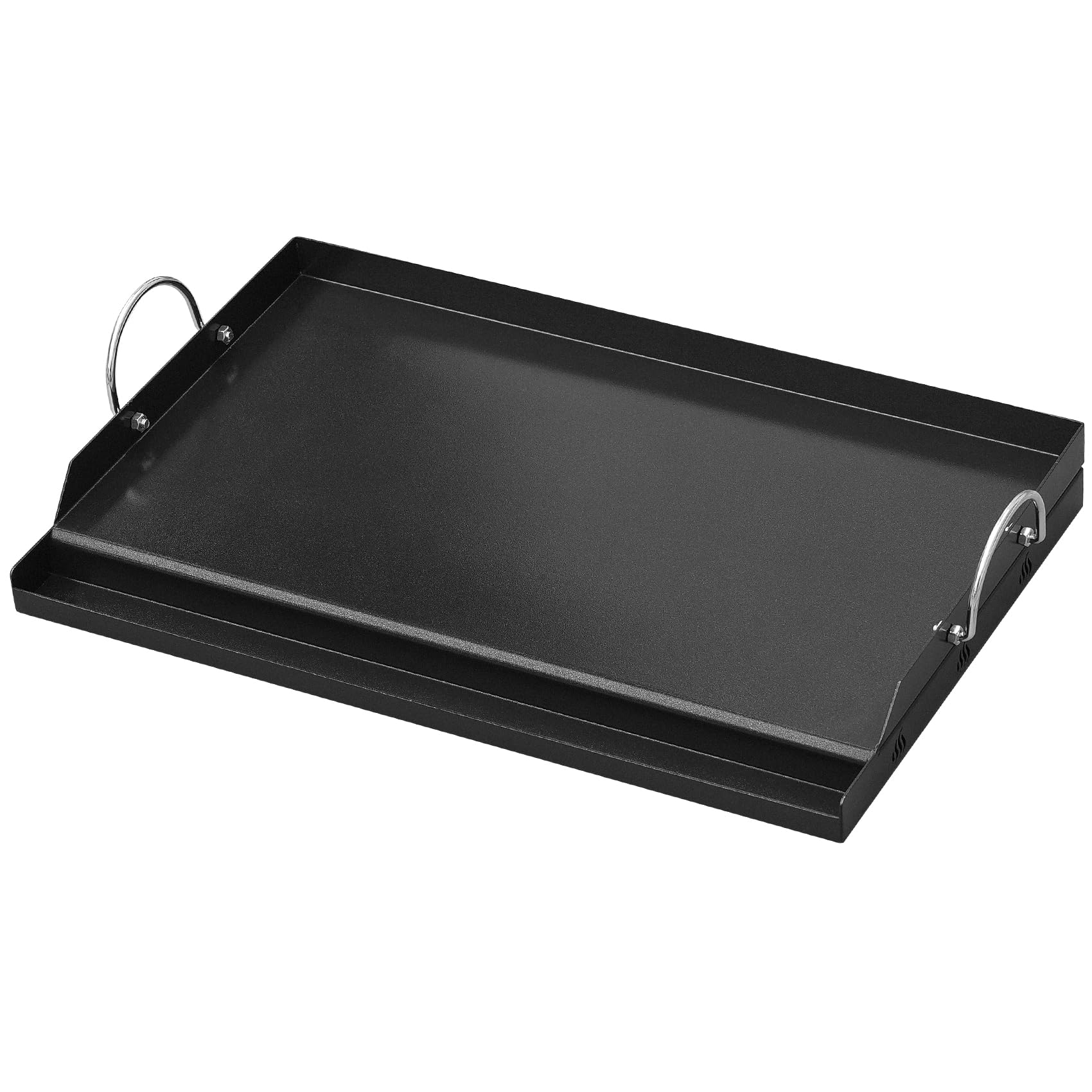 Onlyfire Piastra per Barbecue Universale in Rivestimento Antiaderente in Ceramica per BBQ a Gas e Carbone, Piastra per Griglia Grande per Cucinare e Campeggiare All'aperto, 63.7 x 40.5 x 7 CM