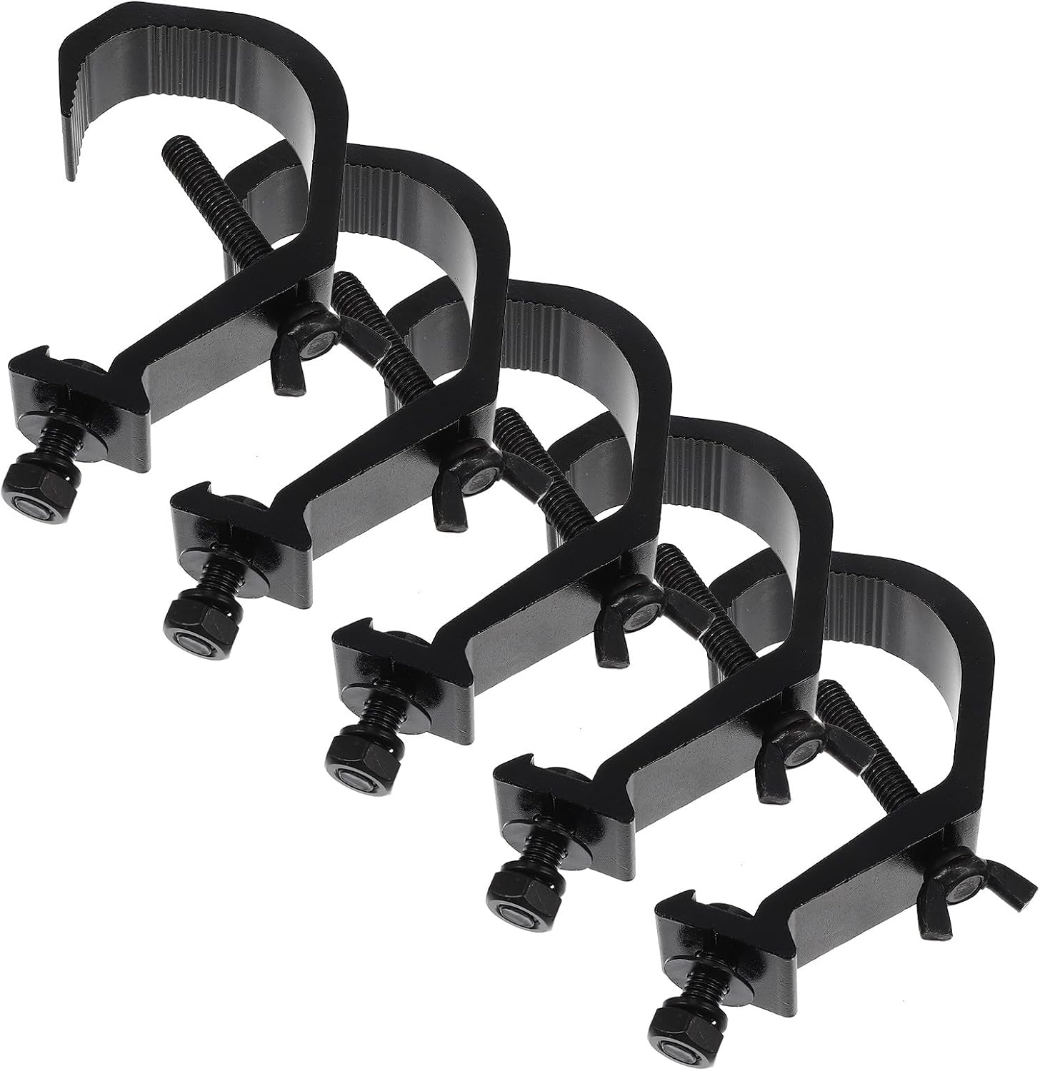 5pcs Aluminum Stage Light Hooks Metal C-clamps Dj Light Mounts for Lighting Truss Accessories Compatible with Moving Head Fixtures