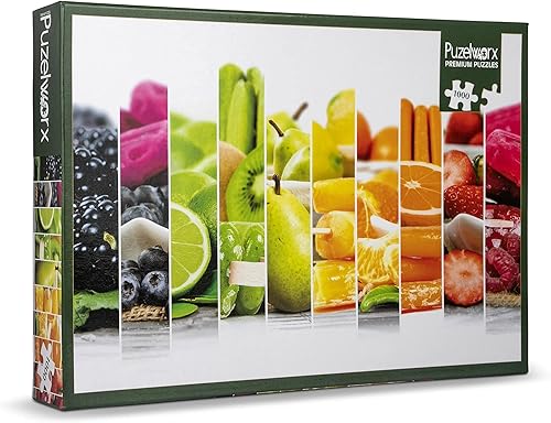 Puzelworx - Rompecabezas educativo de 1000 piezas, juego familiar, regalo para adultos y niños (rebanadas de fruta)