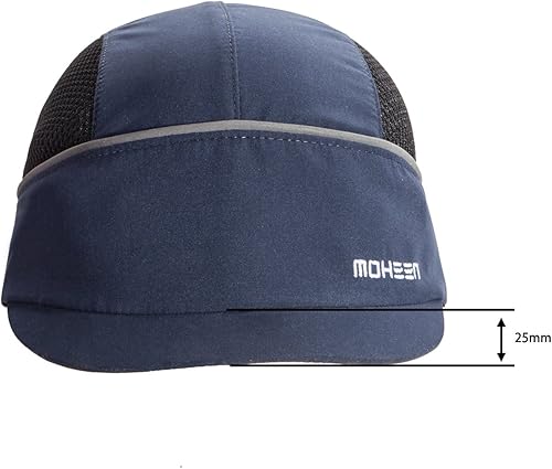 Vista 24 de MOHEEN Safety Bump Cap, Baseball Hat Style with Reflective Stripes Lightweight and Breathable Hard Hat Head Protection Cap azul (01# Blue),02#