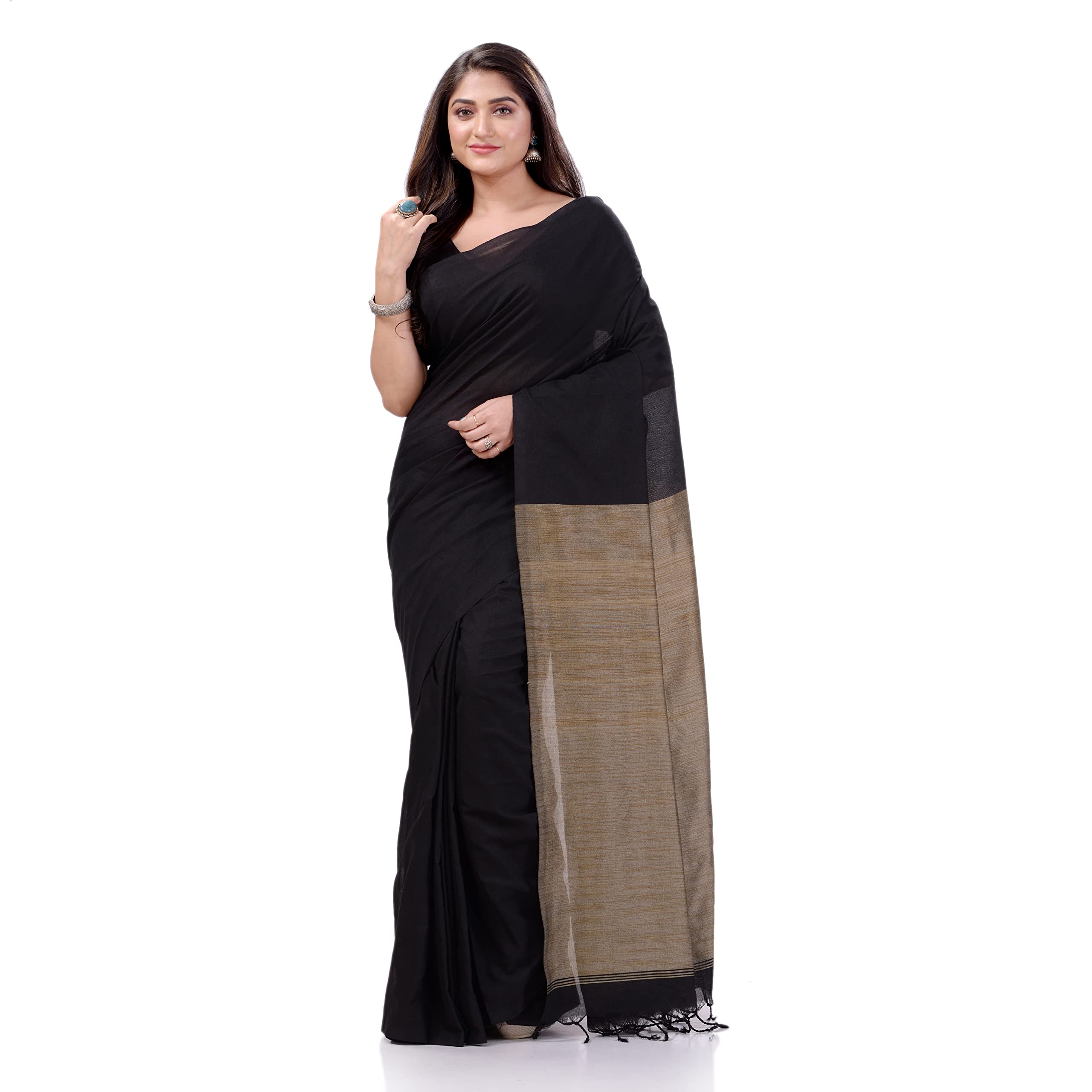 db desh bidesh Women's cotton handloom sarees for women silk saree for party, wear new, collection summer georgette chiffon farewell linen sari with unstitched blouse bengal cotton sarees for woman-picture-42
