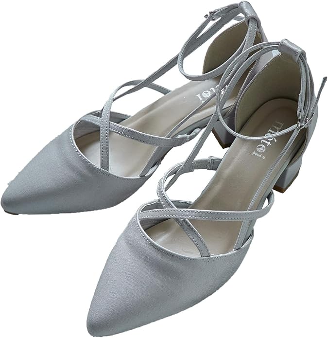 【美品】niana ニアナ クロスストラップチャンキーヒールパンプス niana ニアナ クロスストラップチャンキーヒールパンプス[品番
