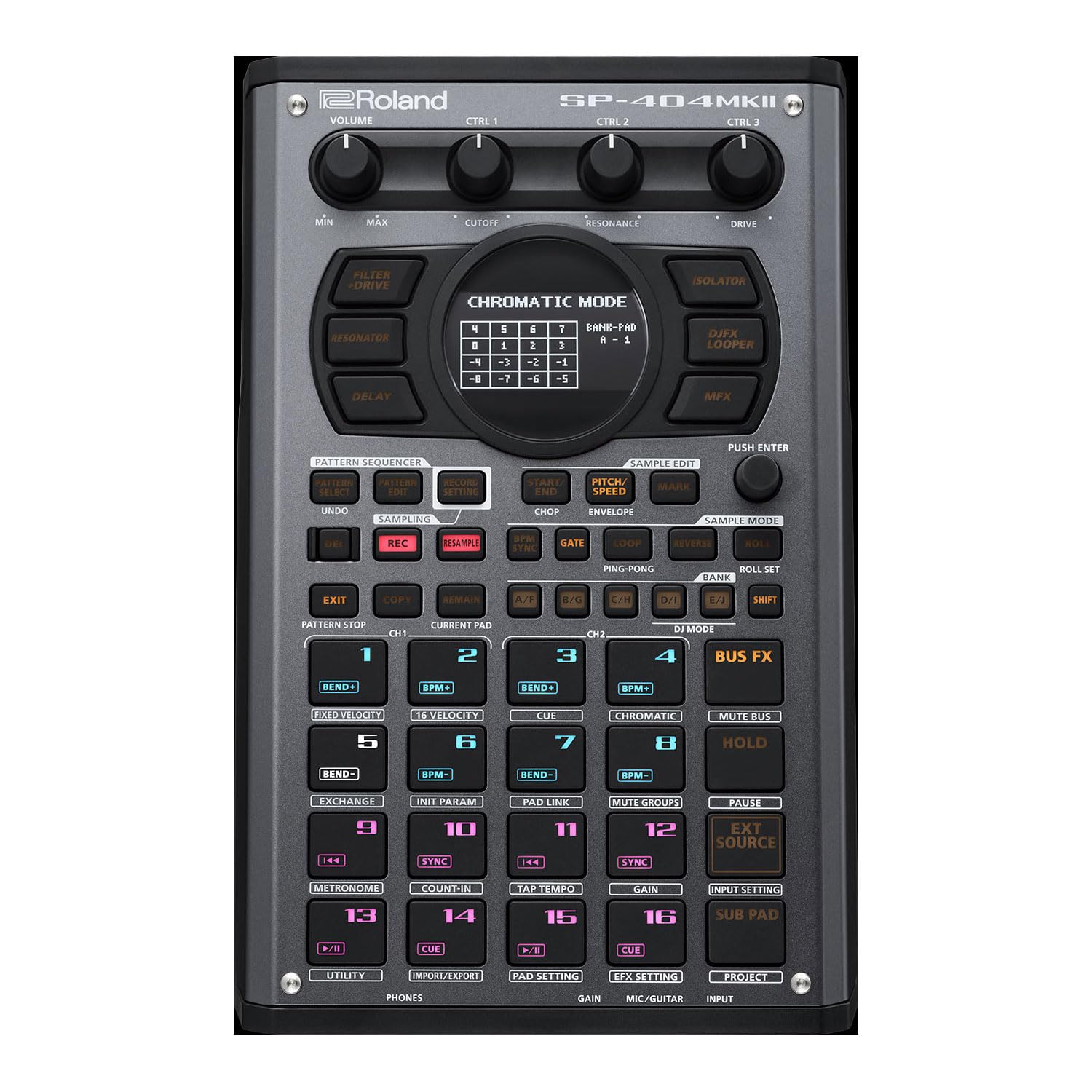 Roland SP-404 MKII Sampler mobiler Sequencer mit keepdrum Kopfhörer