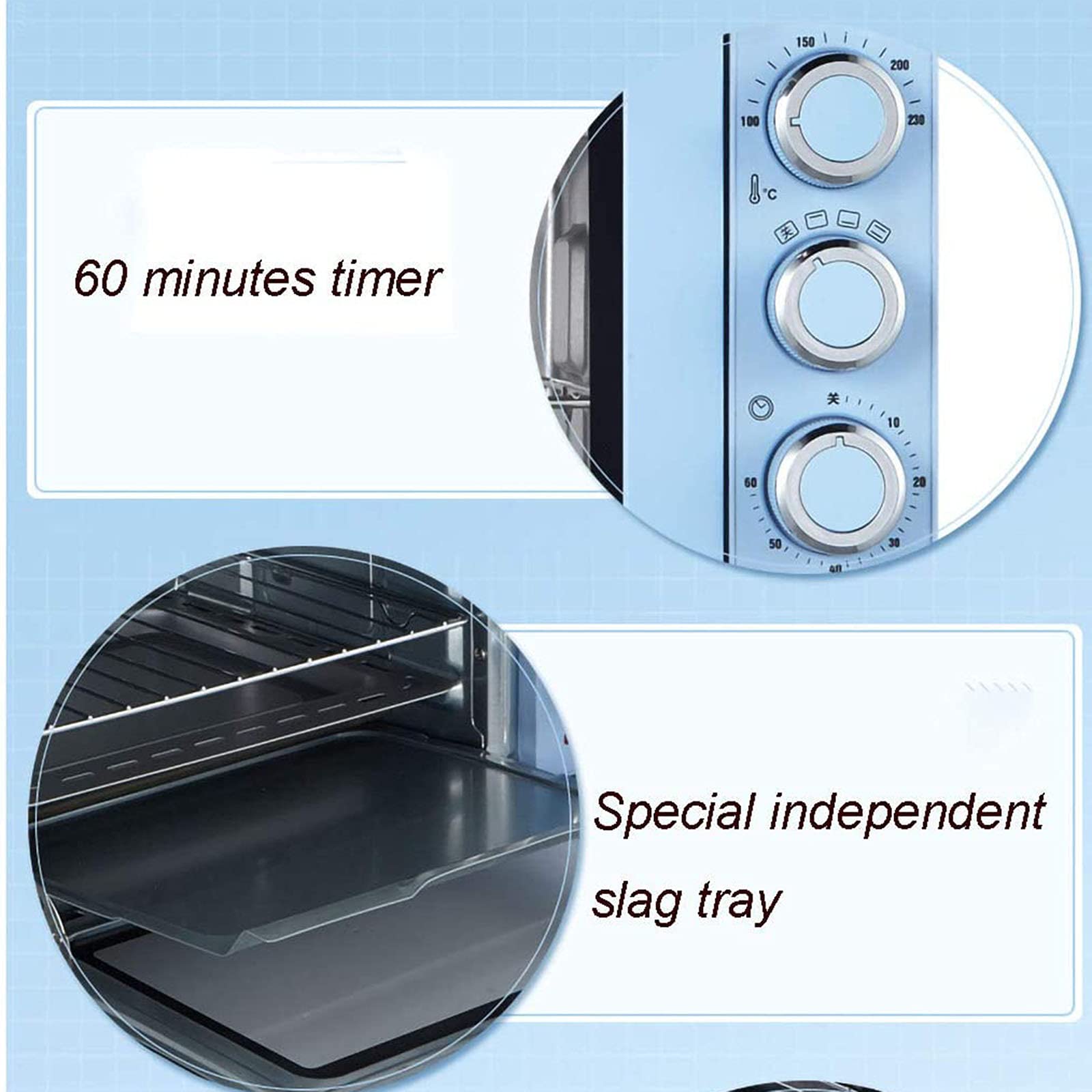 Buy Mini Oven Convection, 15 L Capacity Independent Temperature Setting
