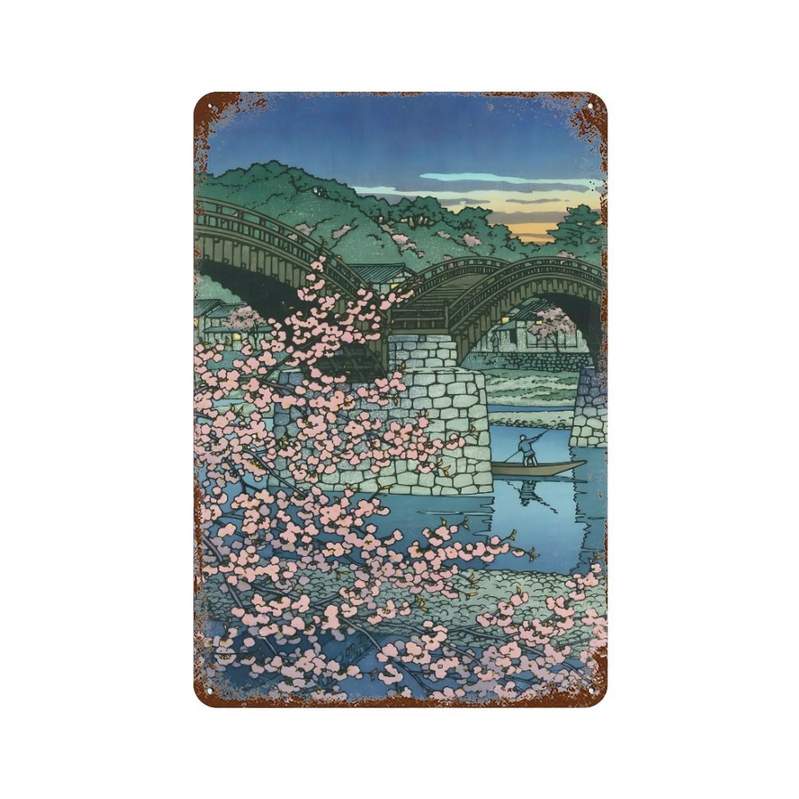 xiaoxiaoshen Hasui Kawase (24) Wall Decor Art Metal Tin Poster Modern Home Decor Art Home Bar Shop Decorations Vintage Sign 30x20cm