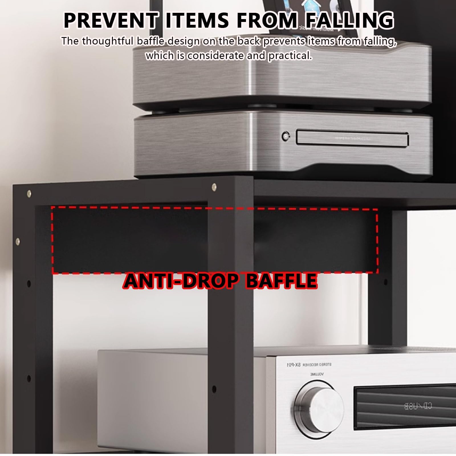 Moderno supporto multimediale audio-video multi-strato supporto per proiettore per camera da letto giradischi stand con stoccaggio soggiorno rack audio amplificatore mensola