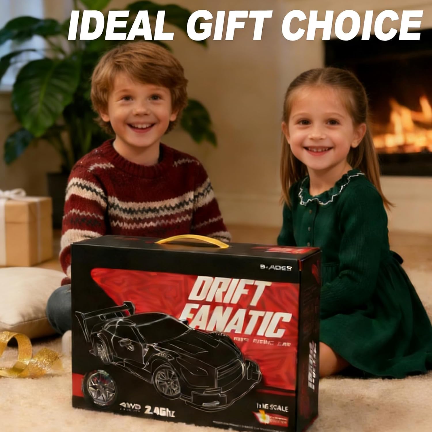RC Drift Car, 1:16 Scale Drifting RC Cars, 2.4GHz 4WD RC Race Car, 40km/h High-Speed Remote Control Drift Car Vehicle, Racing Sport Toy Easter Basket Stuffers Gift for Boys Girls Kids(Purple)