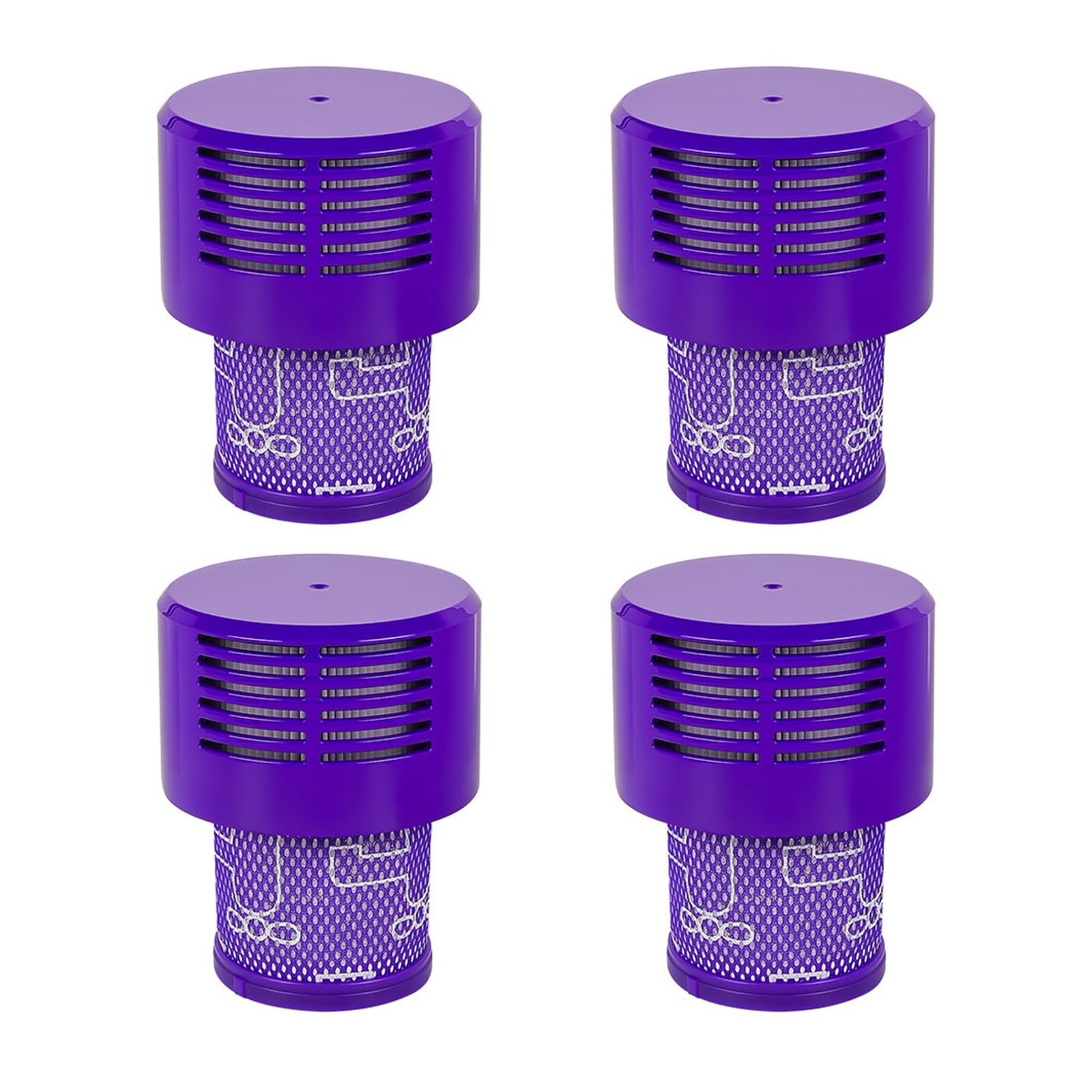 Filtro HEPA, Compatible con Dyson, V10 US SV12 Robot aspirador lavable, fuga de polvo, pieza de repuesto de limpieza de precisión(D)