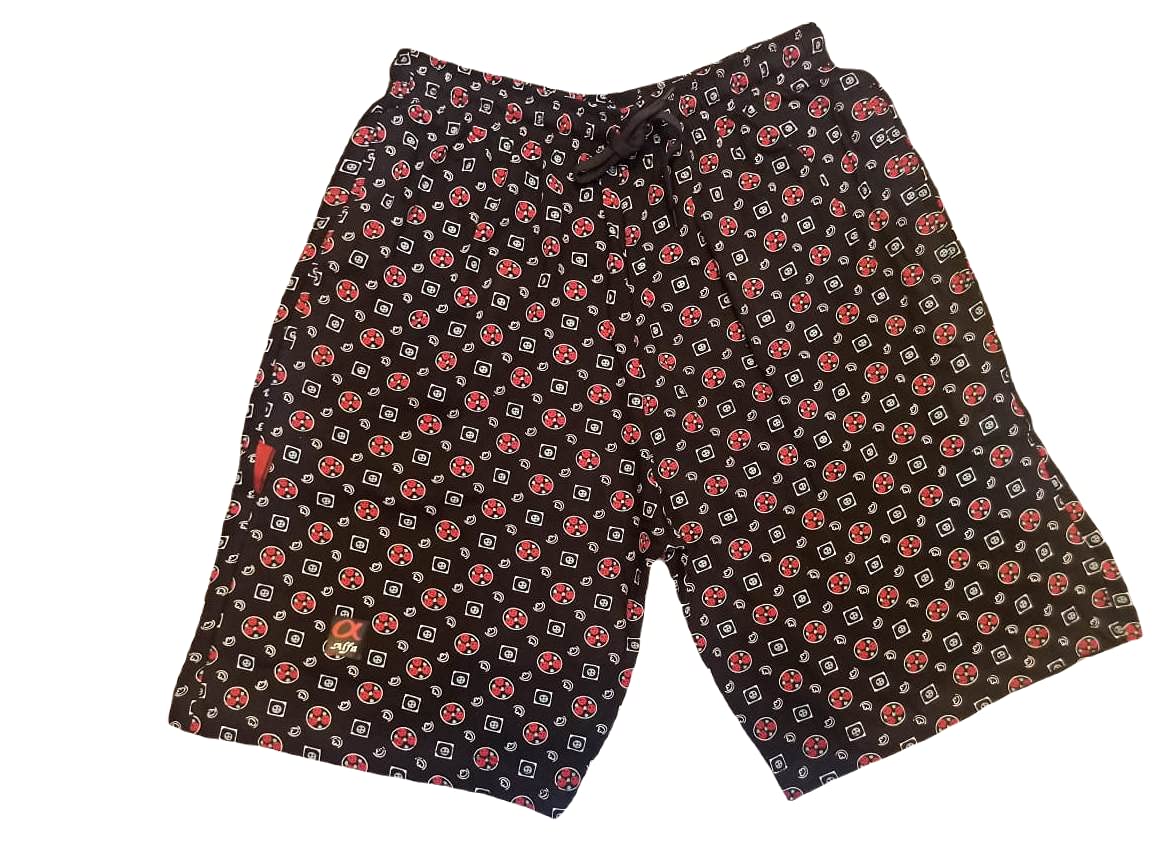Men's Regular Fit Printed Mercerized Cotton Bermuda Shorts with 3 Pockets-image-10