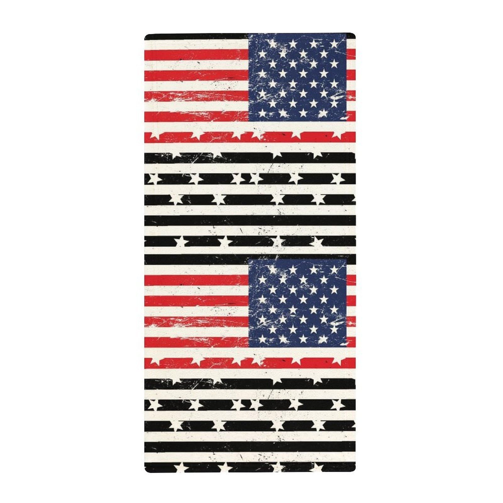 Anceky Decorative Kitchen Hand Towels, Fireman Skull Thin Red Line Flag Ultra Soft & Absorbent Guest Towels for Hotels & Home Bathrooms