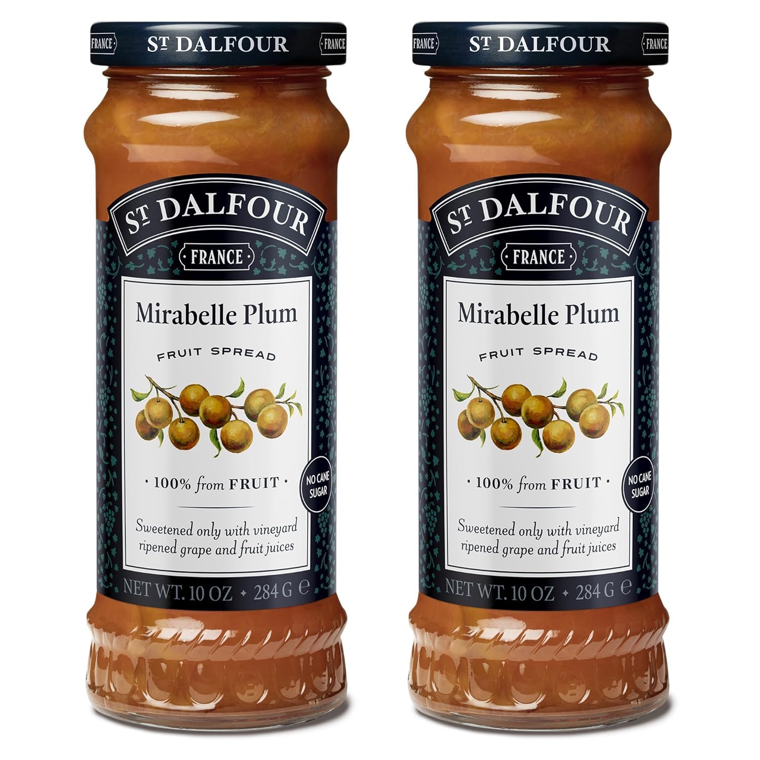 St. Dalfour Mirabelle Plum / 10 Ounce (Pack of 2) / 2 Jams & Preserves