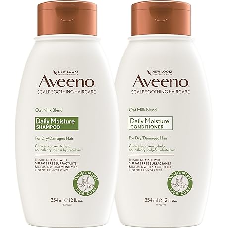 Aveeno Scalp Soothing: Moisturizing Oat Milk Shampoo and Conditioner Set