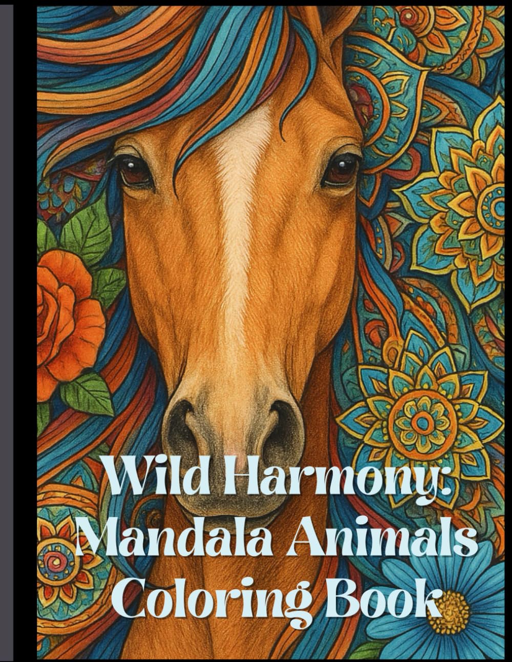 Wild Harmony Mandala Animals Coloring Book: A Calming Coloring Paperback for Adults with Spiritual Animals, Floral Mandalas & Nature-Inspired Designs