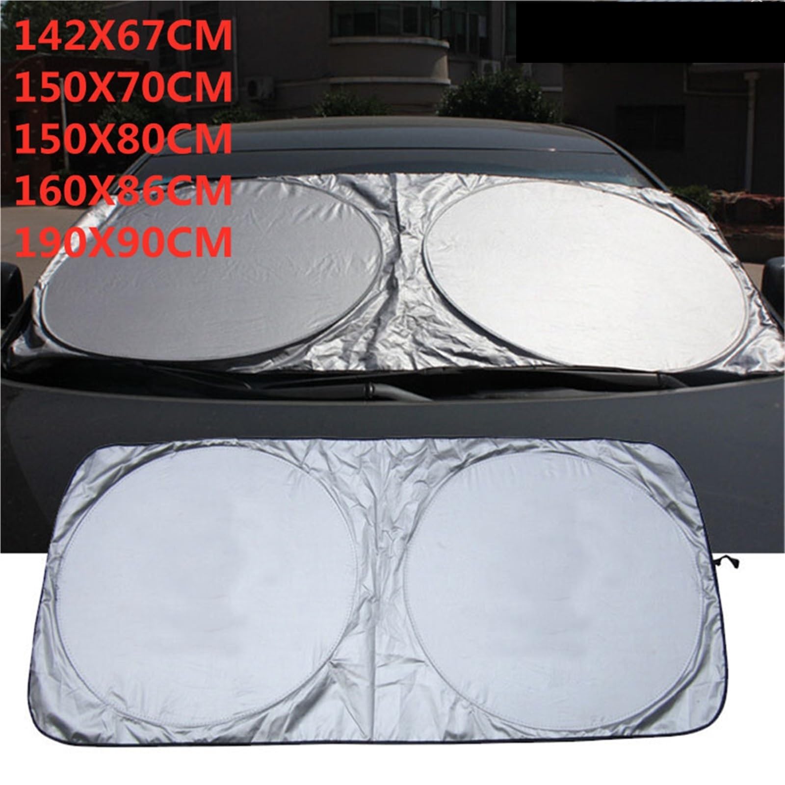 Parasol Coche Delantero Parasol De Protección Universal for Ventanilla Delantera Y Trasera De Coche