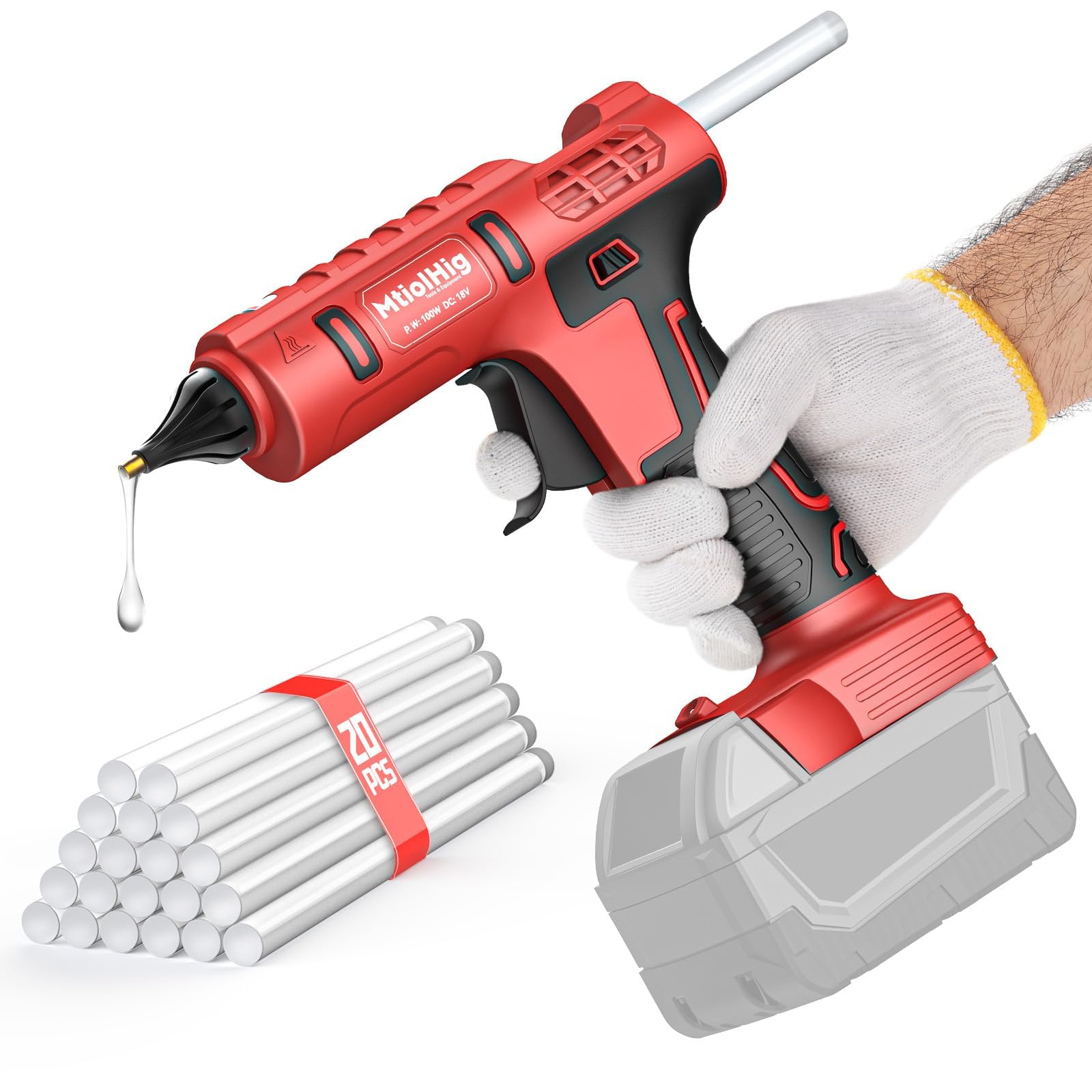 Pistolet à colle sans fil Milwaukee 18V pour vos projets de bricolage et réparations