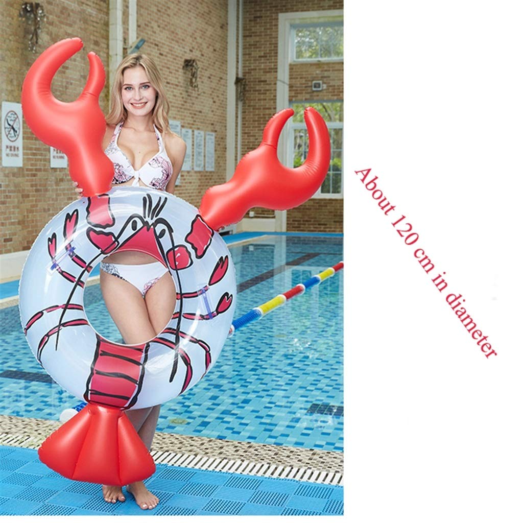 Amazon.co.jp: 浮き輪 ザリガニ水泳リングインフレータブル水上排水