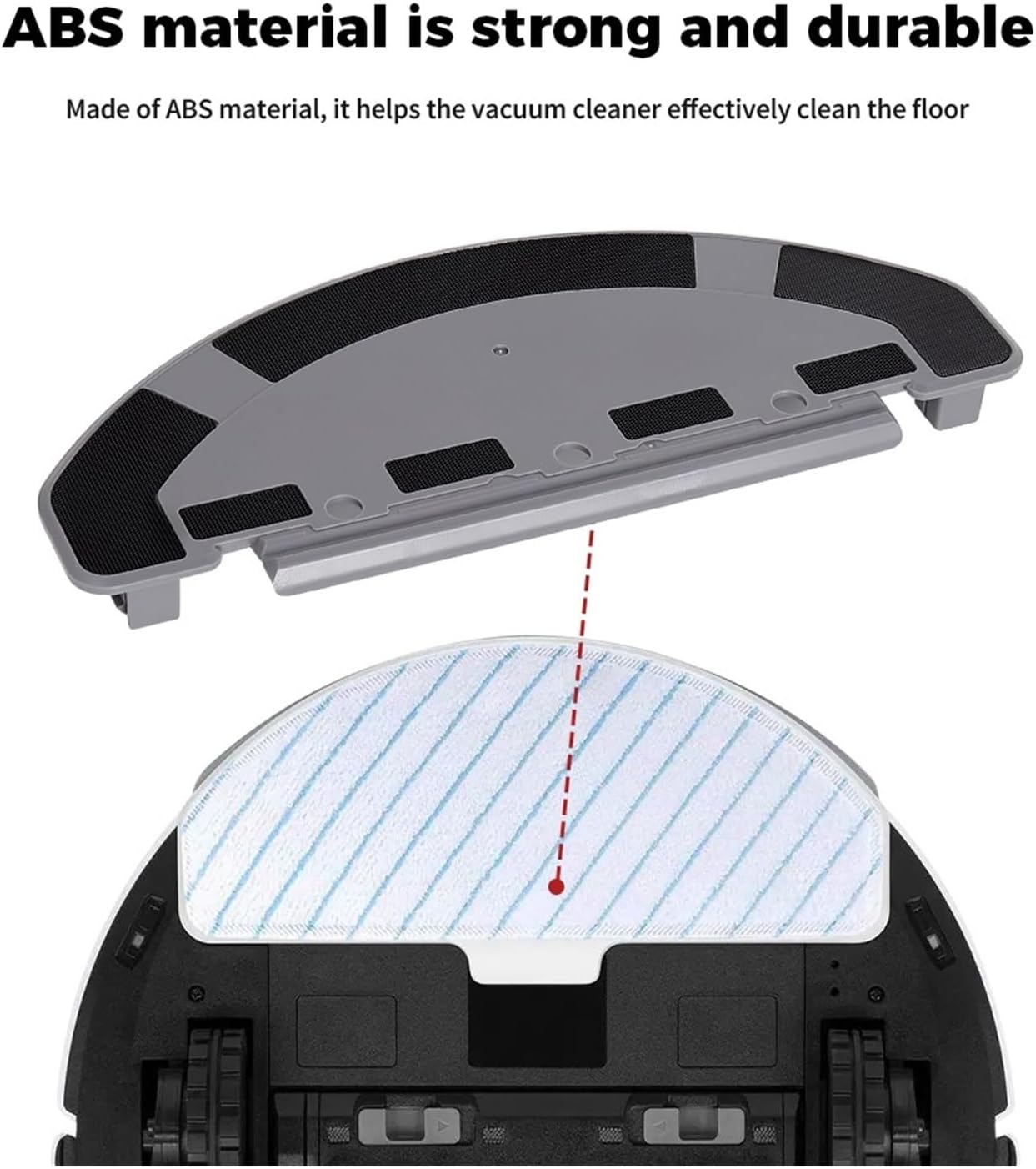 Mop Board Plate, Compatible With Ecovacs Deebot Ozmo T8 DX93 DDX96 N8 Pro, Robot Vacuum Mop Pad Holder Accessory(Light green)