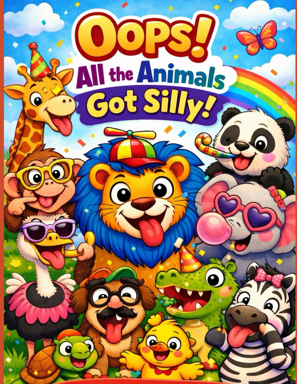 Oops! All the Animals Got Silly – A Big Book of Cute and Funny Animals for Kids to Color, Laugh & Enjoy