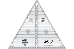 Triangle Ruler for Quilting, 8.5 Inch 60 Degree Triangle Ruler