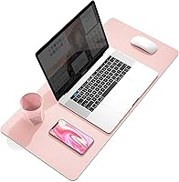 Vista 18 de YSAGi Almohadilla de Escritorio de Oficina, Tapete de Escritorio, 23.6" x 13.7" Ultra Delgada Impermeable de Cuero PU Secante de Escritorio