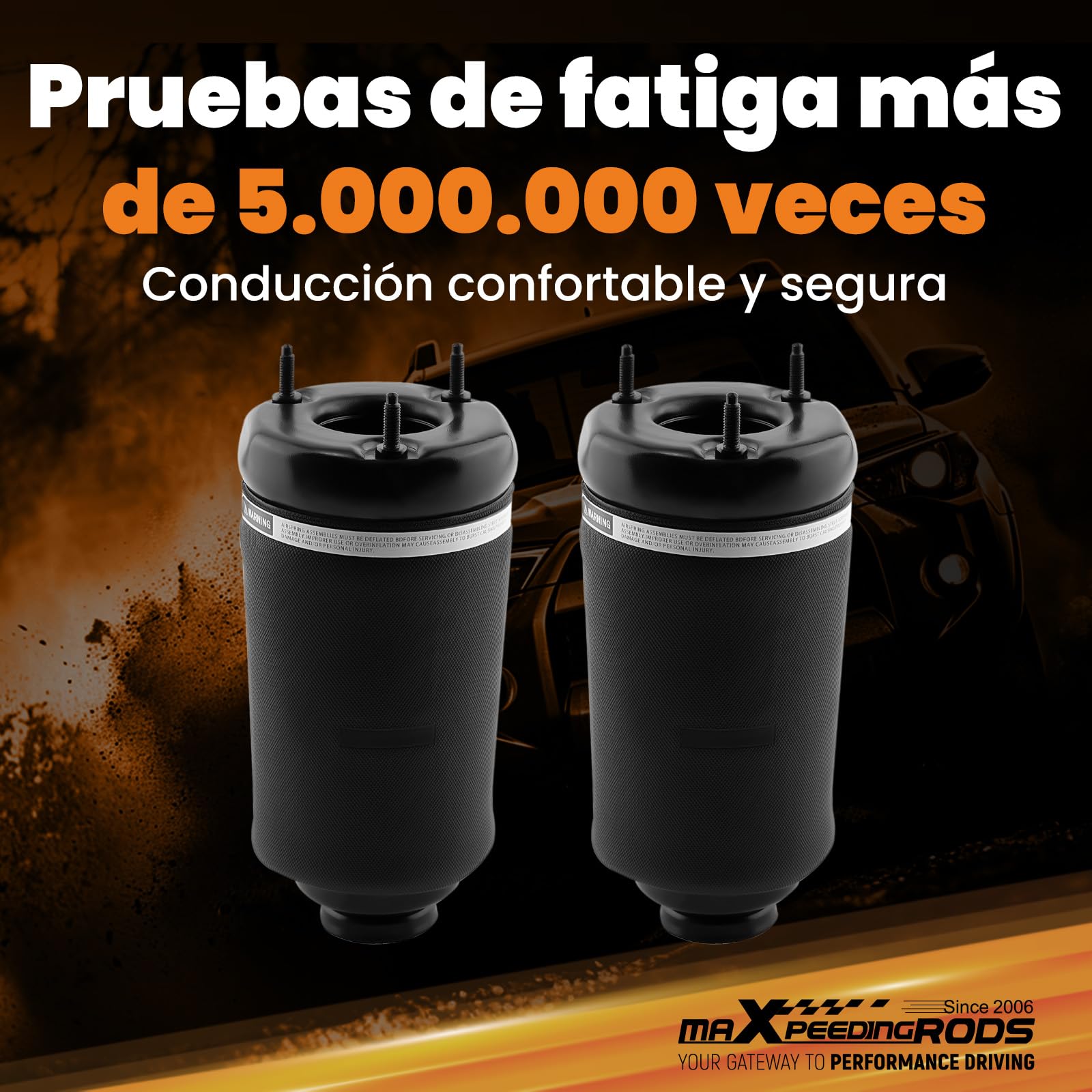 maXpeedingrods Trasero Resorte Suspensión de Aire 2PCS para Mercedes-Benz Clase ML GL W164/X16