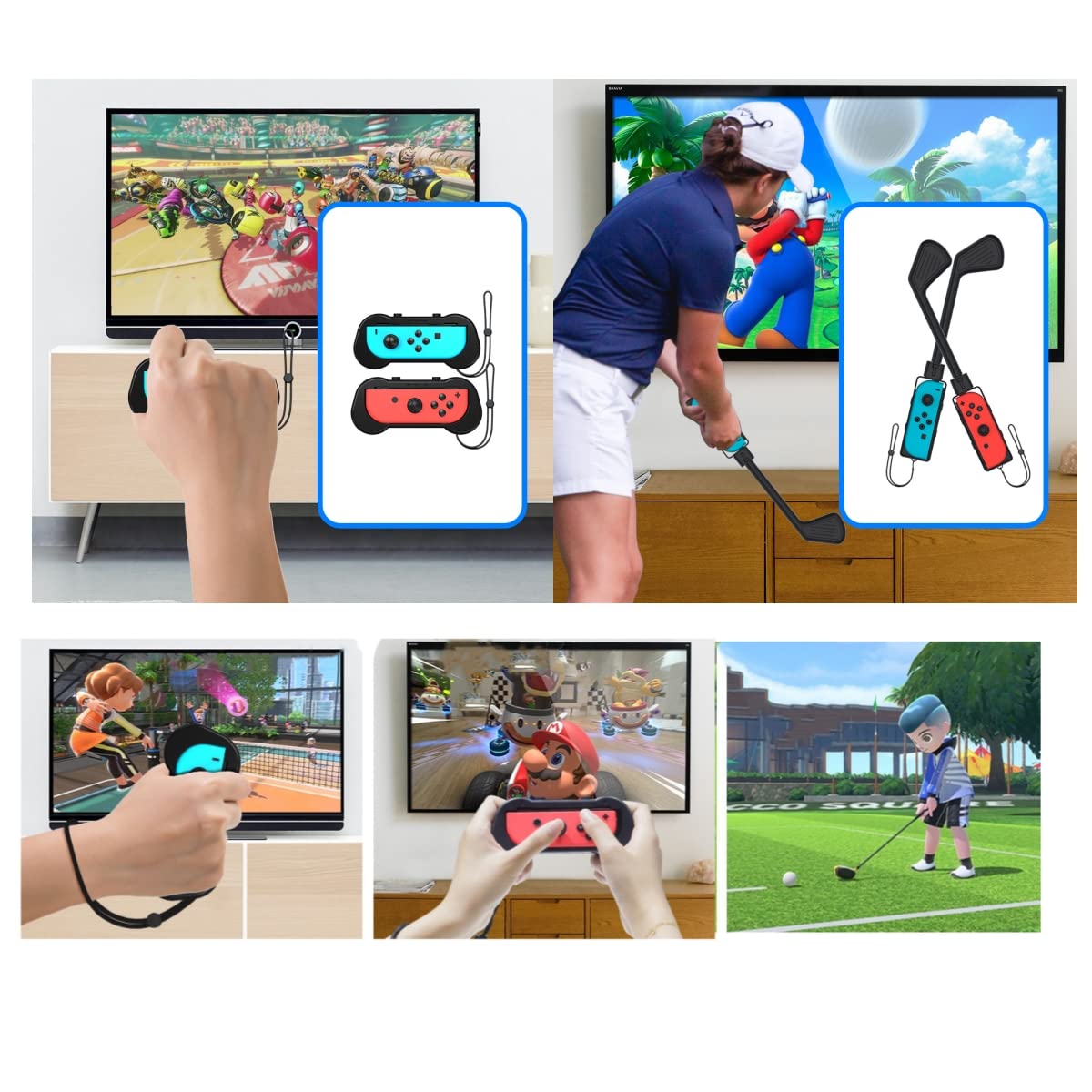 Switch Sports Accessories Bundle, Switch Game Accessories Kit Set