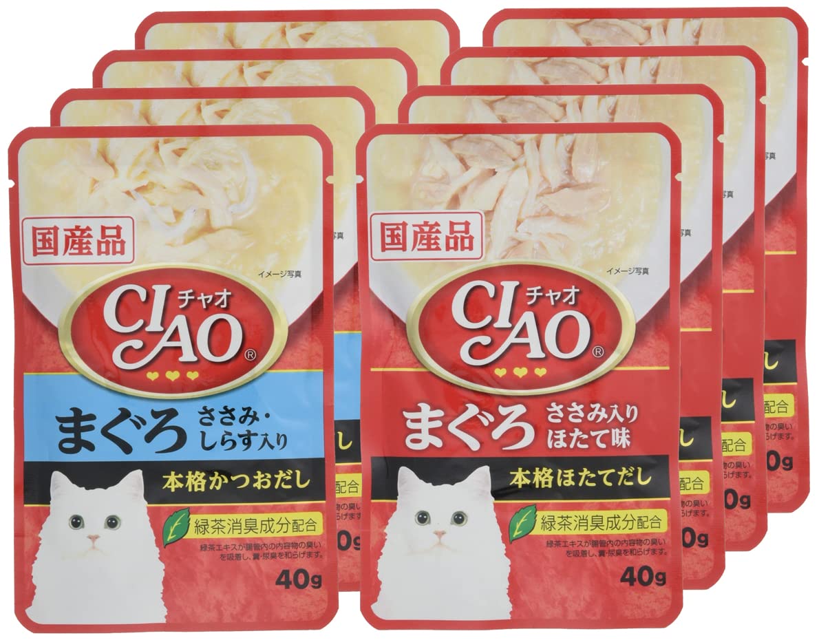 Amazon.co.jp: CIAO (チャオ) CIAOパウチ まぐろバラエティ 40g×8袋