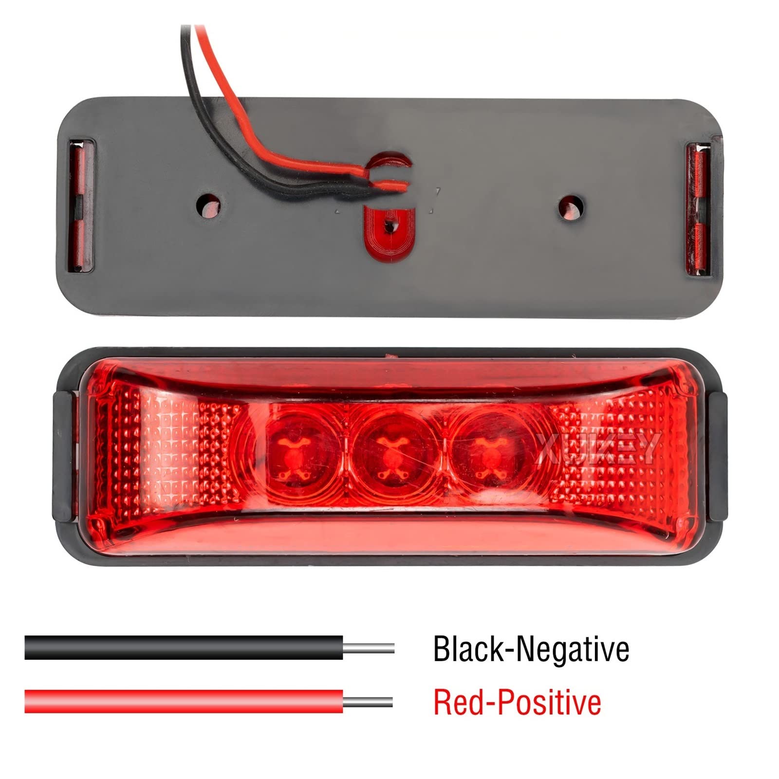 Luces traseras 3 Luces - De Posición Lateral, Lámpara Indicadora, Autobús, Camión, Remolque, Camión, Caravana, 12-24V, Camioneta, Remolque, Guardabarros, Luz Trasera