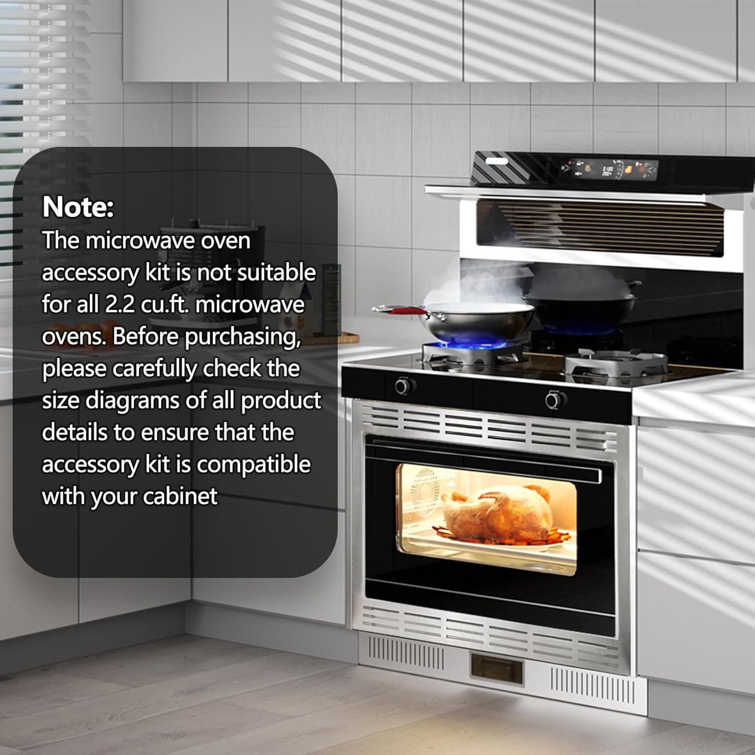 NN-TK922SS 27-Inch Microwave Oven Trim Kit, 27-Inch Stainless Steel Microwave Oven Trim Kit for 2.2 Cu Ft Built-in Microwave Oven, Microwave Oven Trim Kit