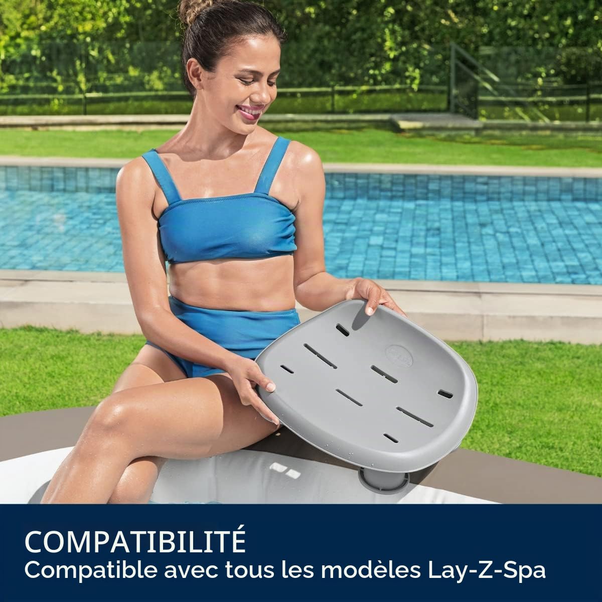 Bestway Lay-Z-Spa Siège de Spa & Pack of 2 filtres à Cartouche BESTWAY Type 4 - pour Spa - 60311