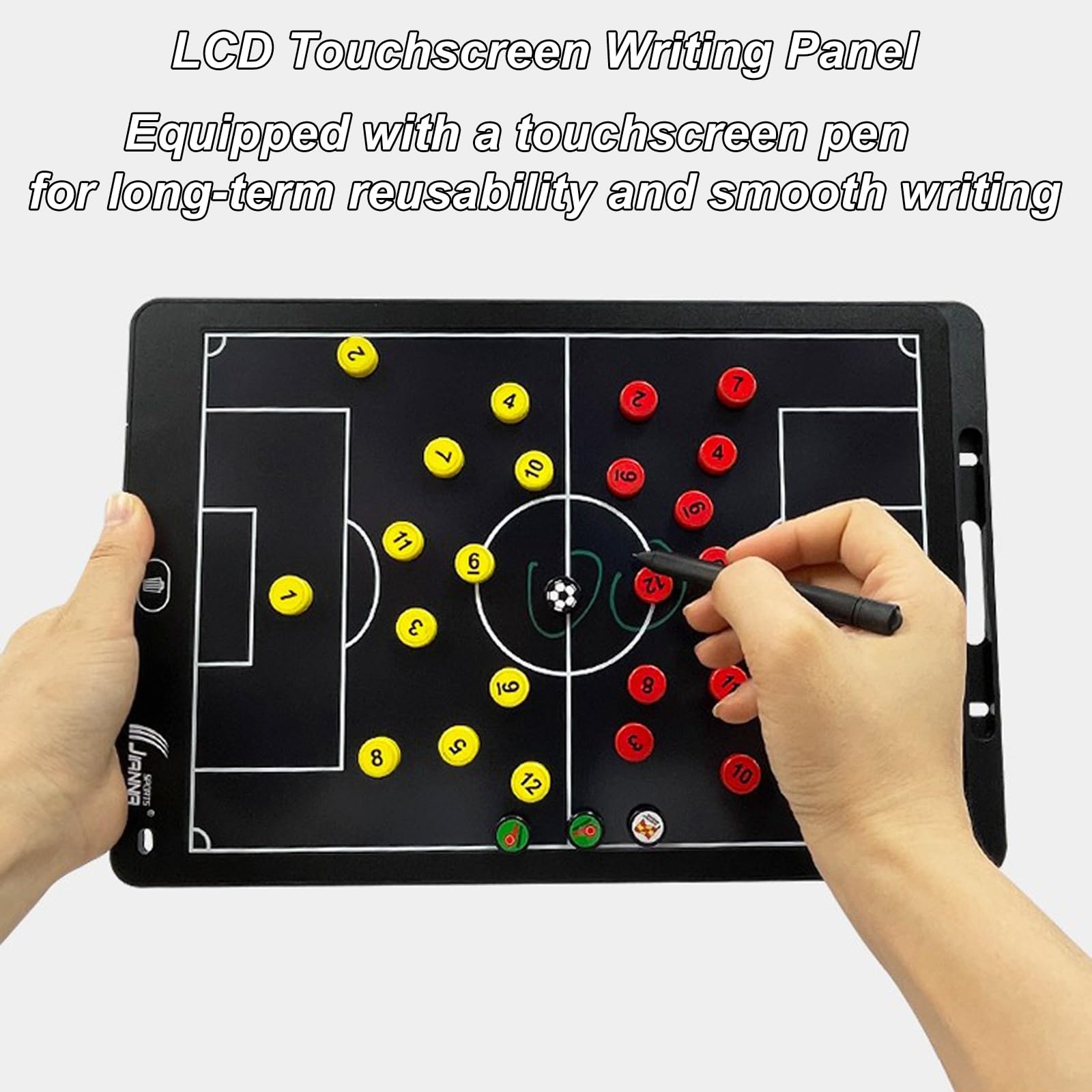 Taktikboard Basketball, Basketball Coaches Board-Klemmbretter, Doppelseitig, mit Stift und Tasche, Leicht zu Transportieren, für Wettkampf und Training