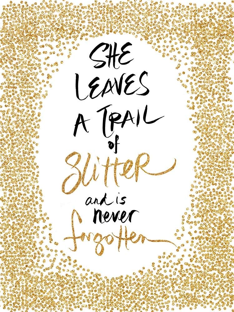 Posterazzi PDX11155DCSMALL Trail of Glitter SD Graphics Studio plakat nadruk, 45 x 60 cm, wielokolorowy