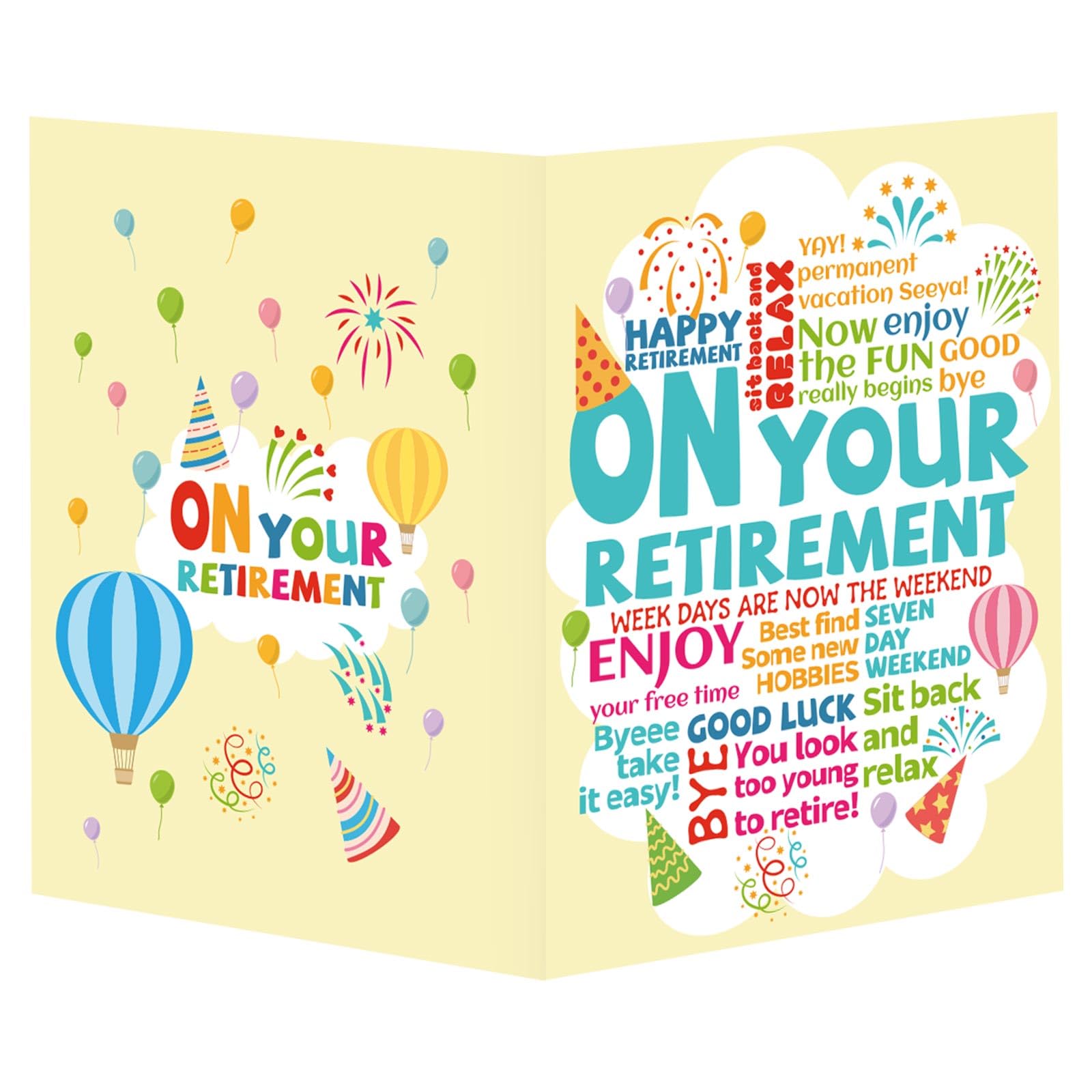 Large Farewell Greeting Card with Envelope, 15.8x10.6 Inch Happy Retirement Jumbo Leaving Card for Coworkers Going Away Good Luck Farewell Gift for Men Women