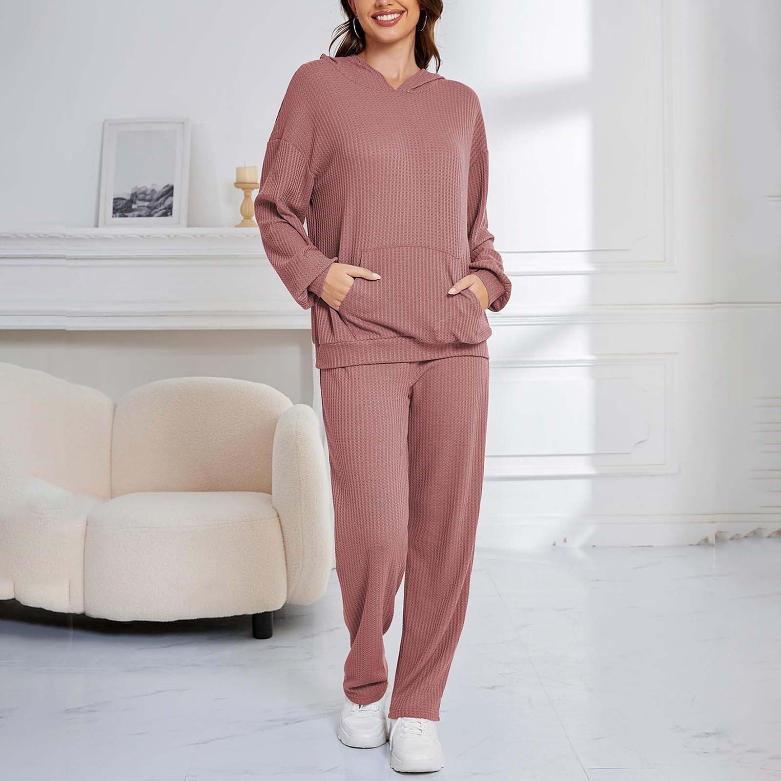 Generisch Pigiama da donna a maniche lunghe, elegante e caldo