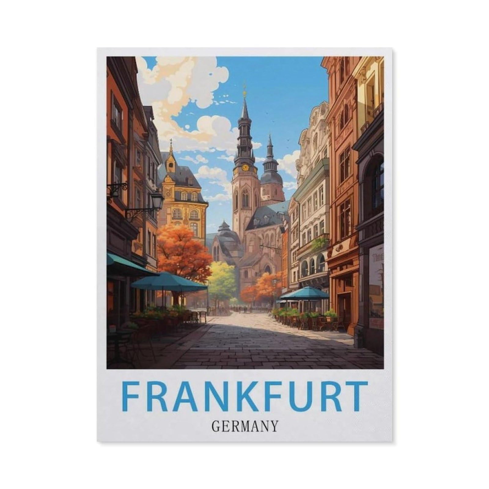 Metal Signs，Frankfurt Germany(20x30cm）