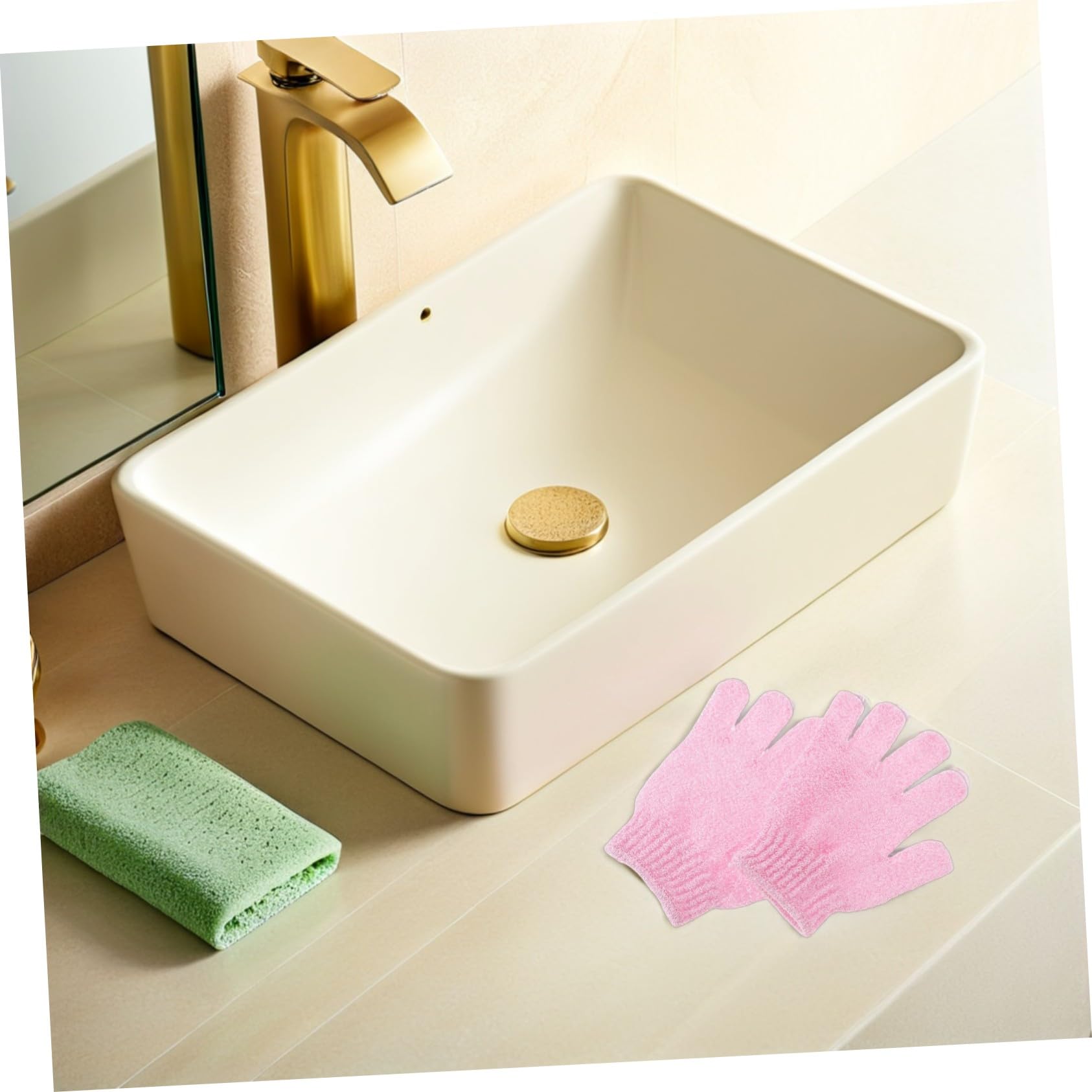 Baluue 16paia Guanti Esfolianti Da Bagno in Nylon Di Guanti Da Doccia Cinque Dita Per Rimuovere La Morta Accessori Per Pulizia Del Corpo Per Uomo e Donna