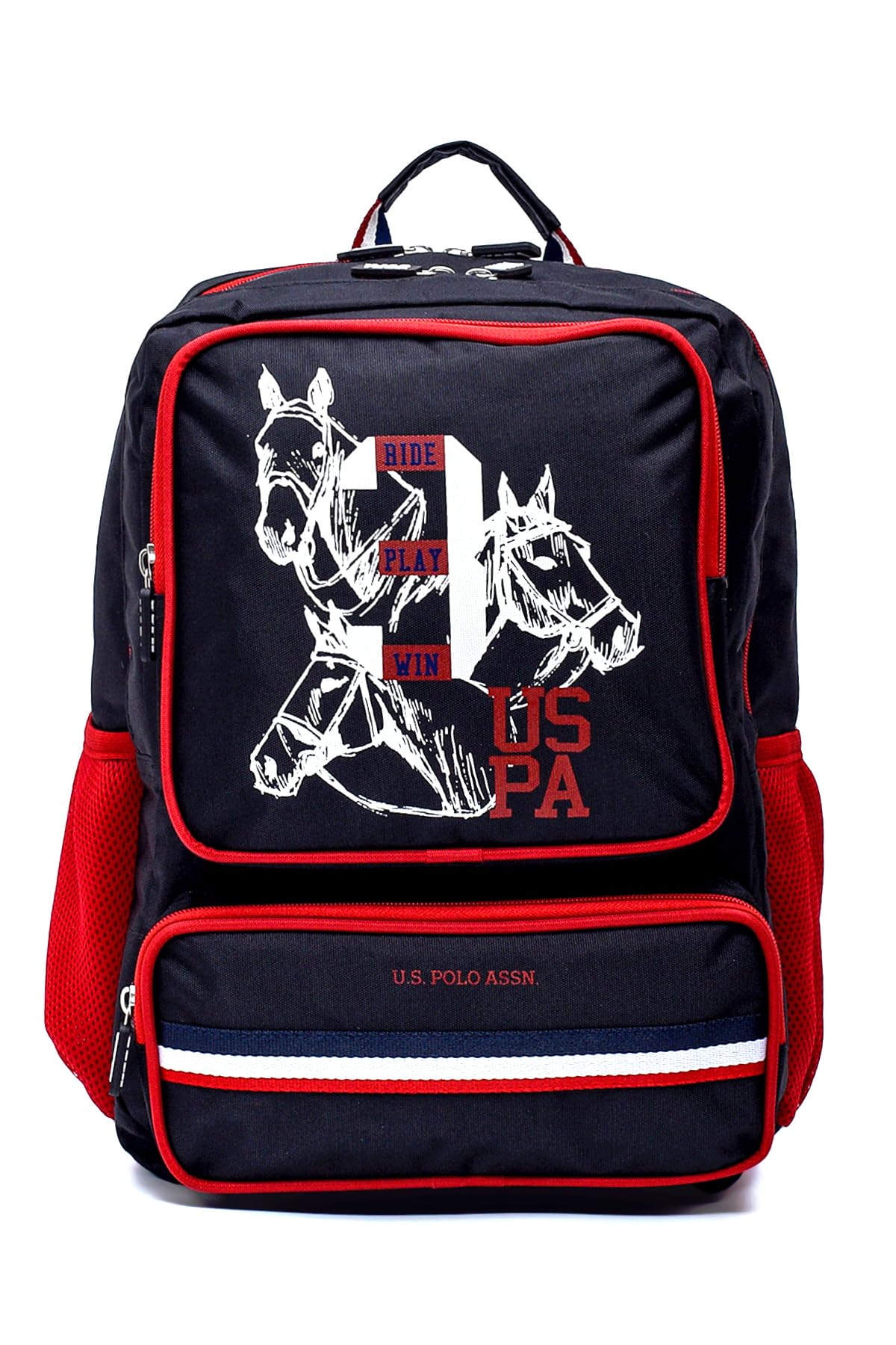 U.S. POLO ASSN. U.S. Polo. Assn. Erkek Çocuk Okul Çanta Seti Plset091110,Siyah Tek Ebat