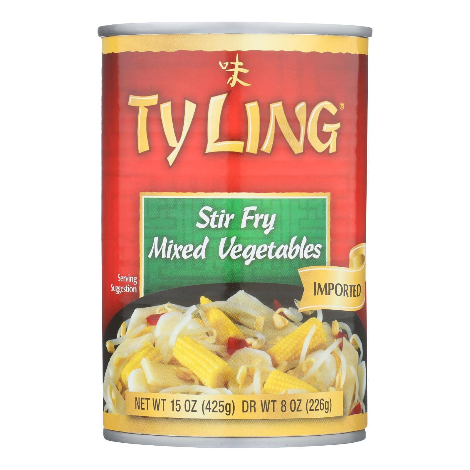 Ty Ling Naturals Stir Fry Mixed Chinese Vegetables, 15 Ounce (Pack of 12)