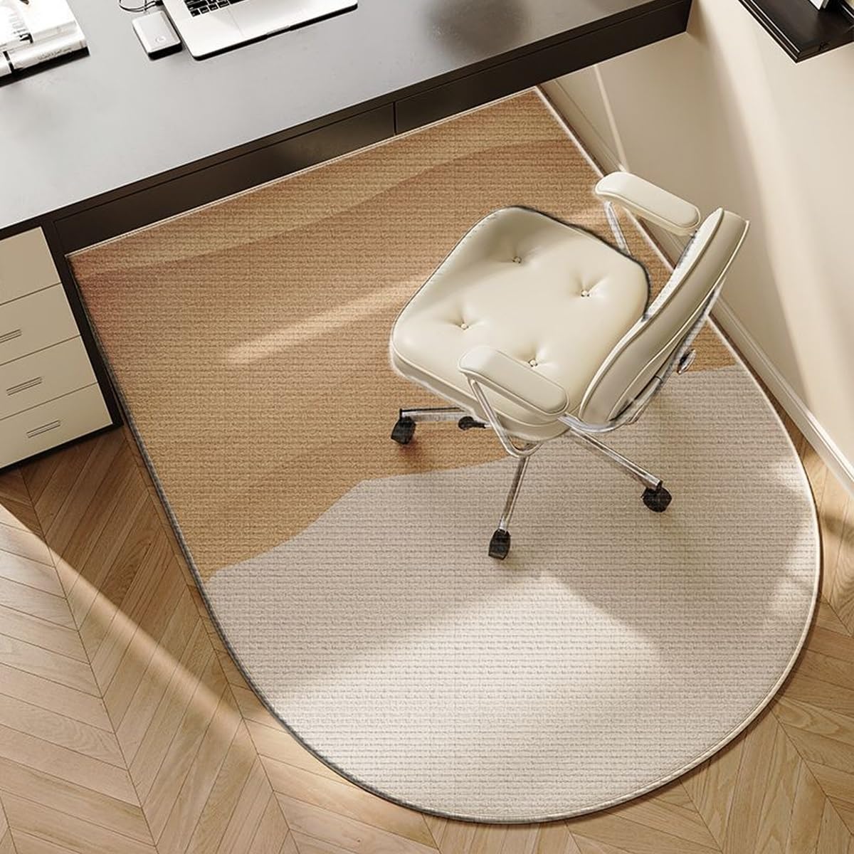 ZYFBD Soundproof Office Chair Mat for Carpet - Non-Slip Gaming & Office Rolling Chair Mat for Low-Pile Floors - Swivel Chair Under Desk Floor Protection